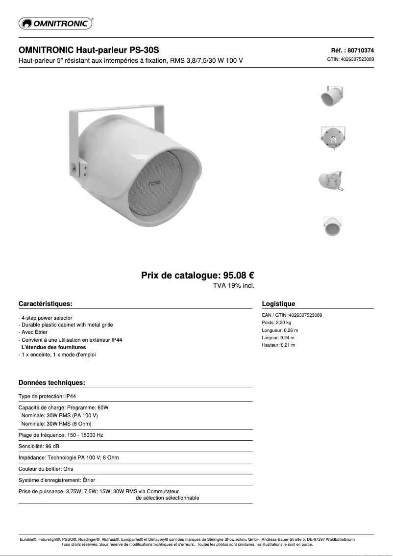 Imagen de la primera página del manual del dispositivo PS-30S