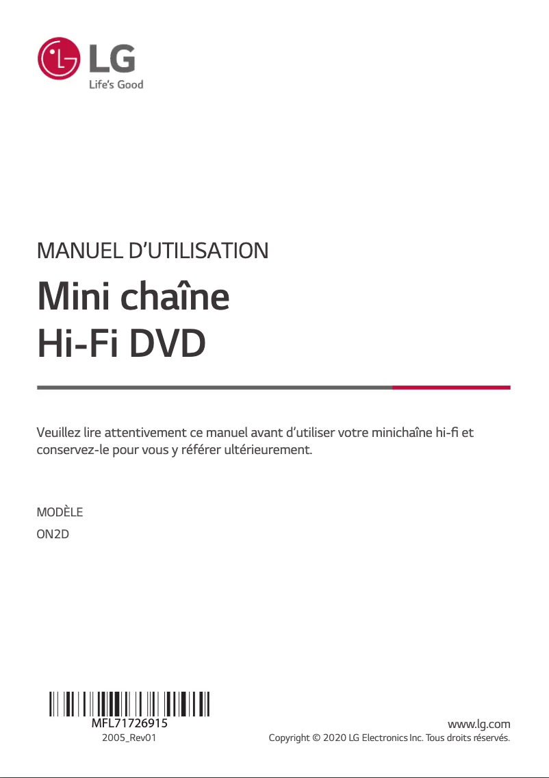 Imagen de la primera página del manual del dispositivo ON2D