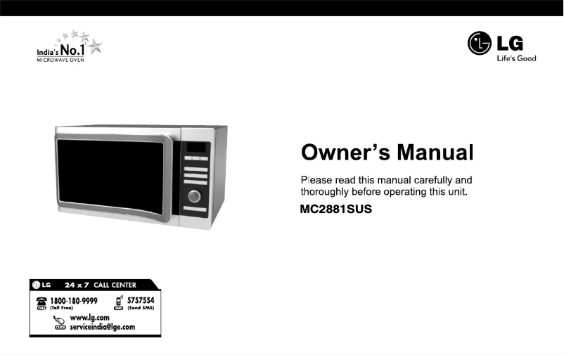 Imagen de la primera página del manual del dispositivo MC2881SUS