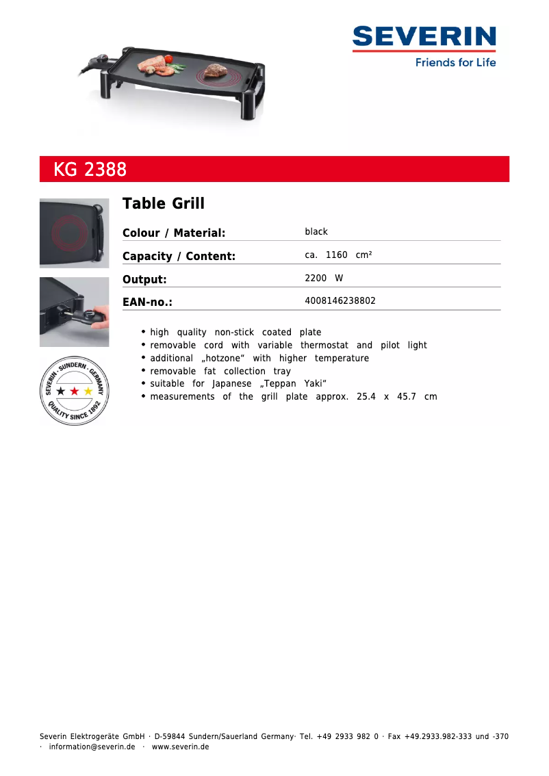 Imagen de la primera página del manual del dispositivo KG 2388