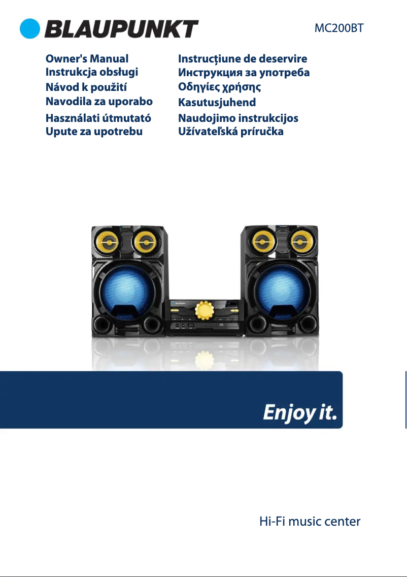 Imagen de la primera página del manual del dispositivo MC200BT