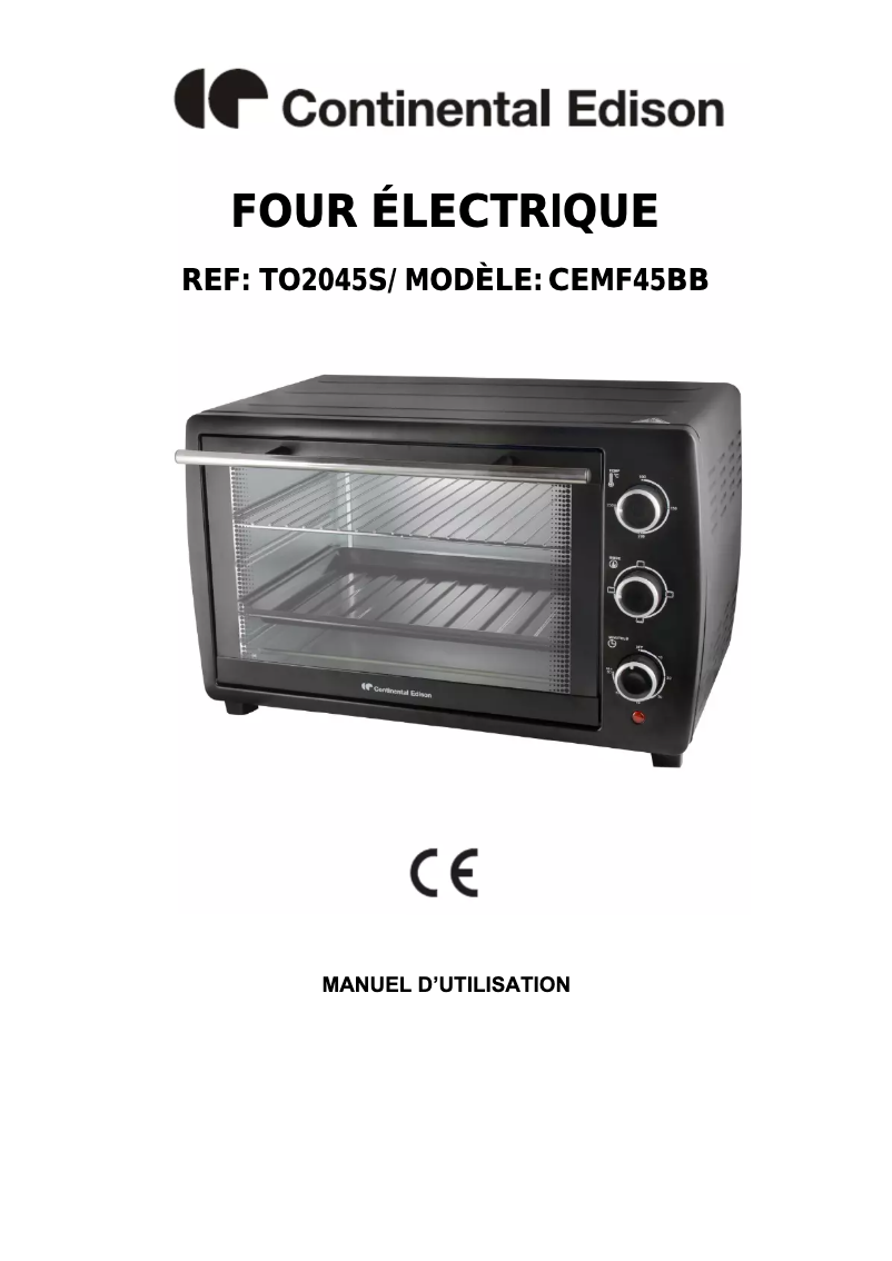 Imagen de la primera página del manual del dispositivo CEMF45BS