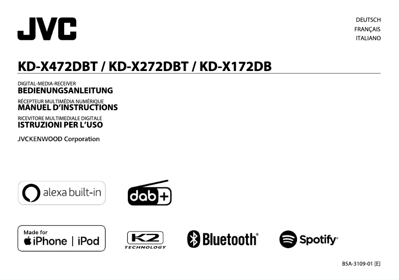 Página 1 del manual Manual de usuario JVC KD-X472DBT
