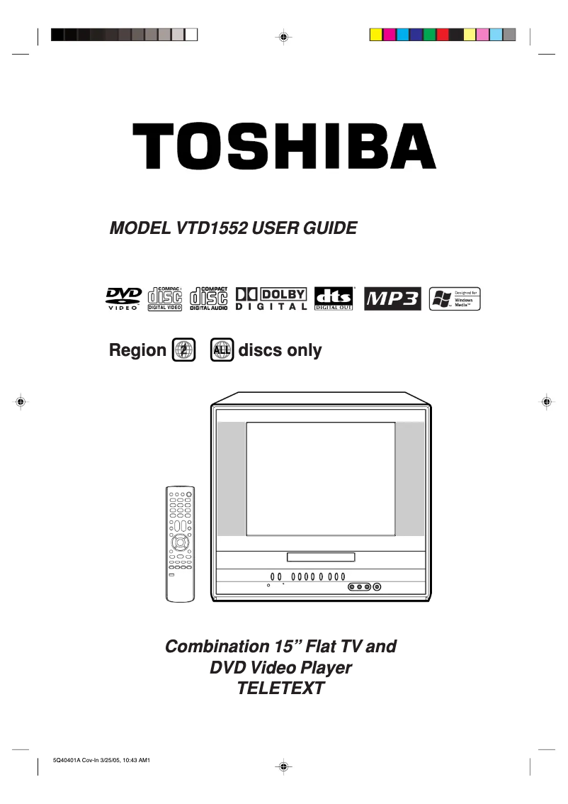 Página 1 del manual Manual de usuario Toshiba VTD1552