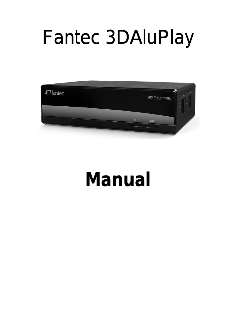 Página 1 del manual Manual de usuario Fantec 3DAluPlay
