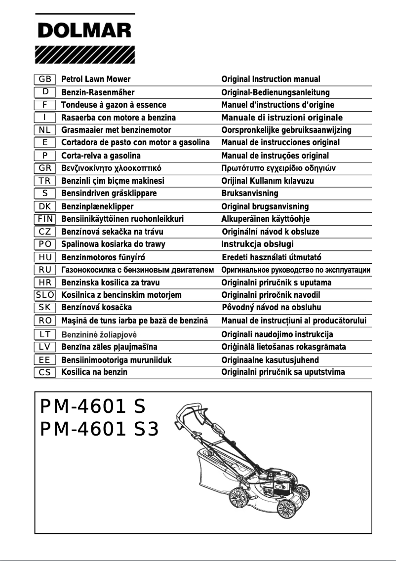 Página nº 1 - Manual de usuario Dolmar PM-4601 S