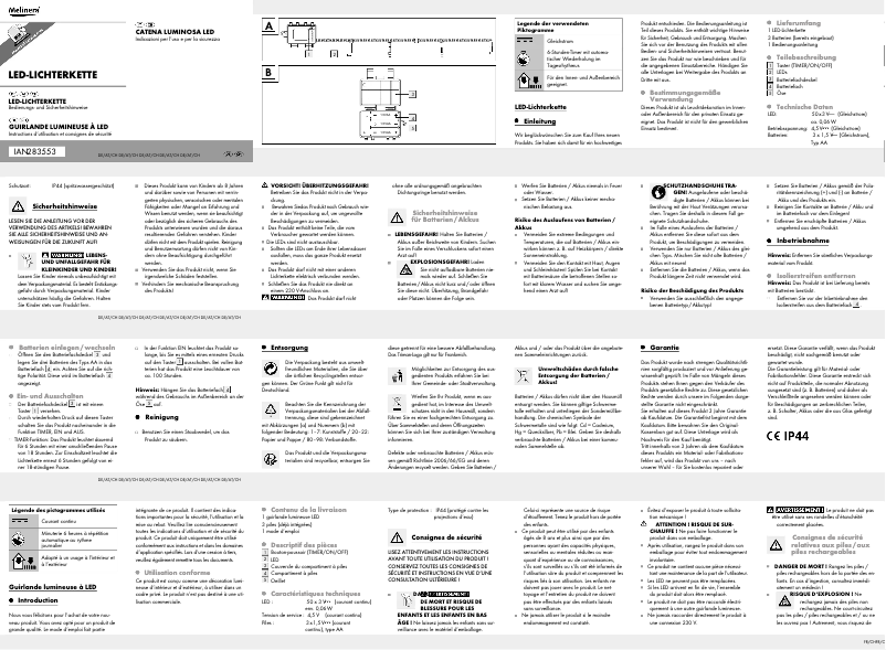 Imagen de la primera página del manual del dispositivo IAN 283553