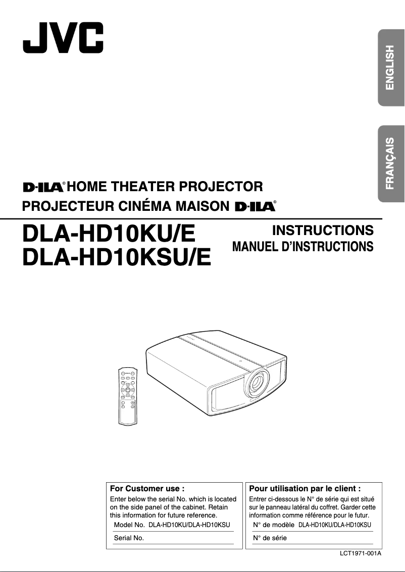 Página 1 del manual Manual de usuario JVC DLA-HD10KU