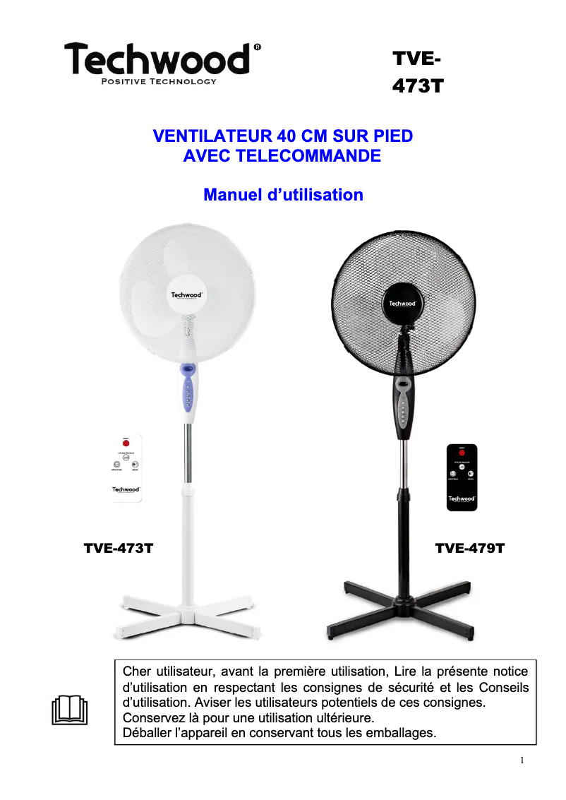 Imagen de la primera página del manual del dispositivo TVC-1000T