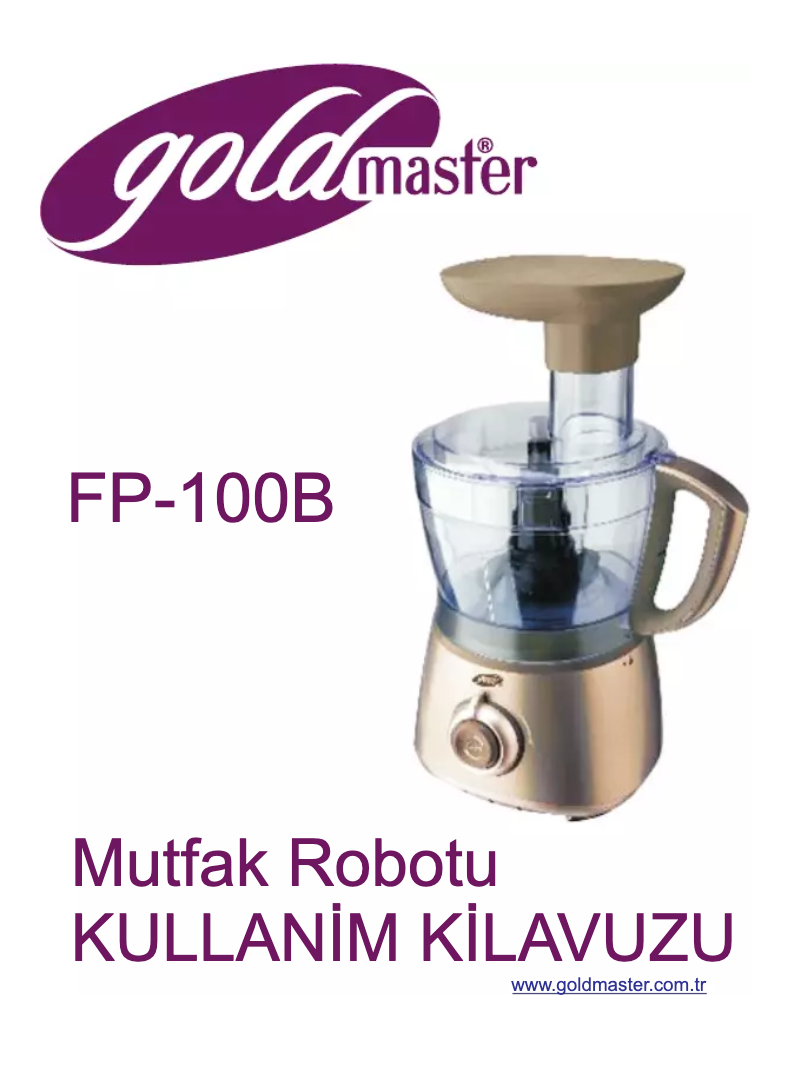 Página 1 del manual Manual de usuario GoldMaster FP-100B
