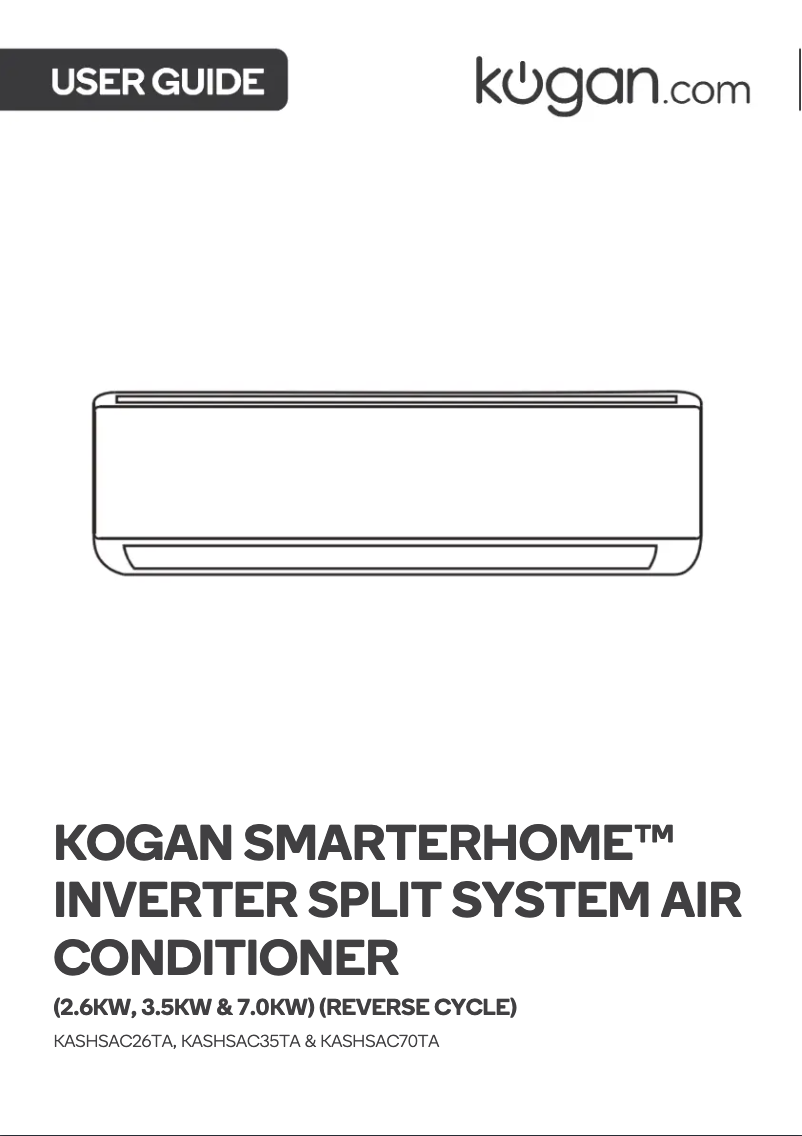 Página 1 del manual Manual de usuario Kogan KASHSAC70TA