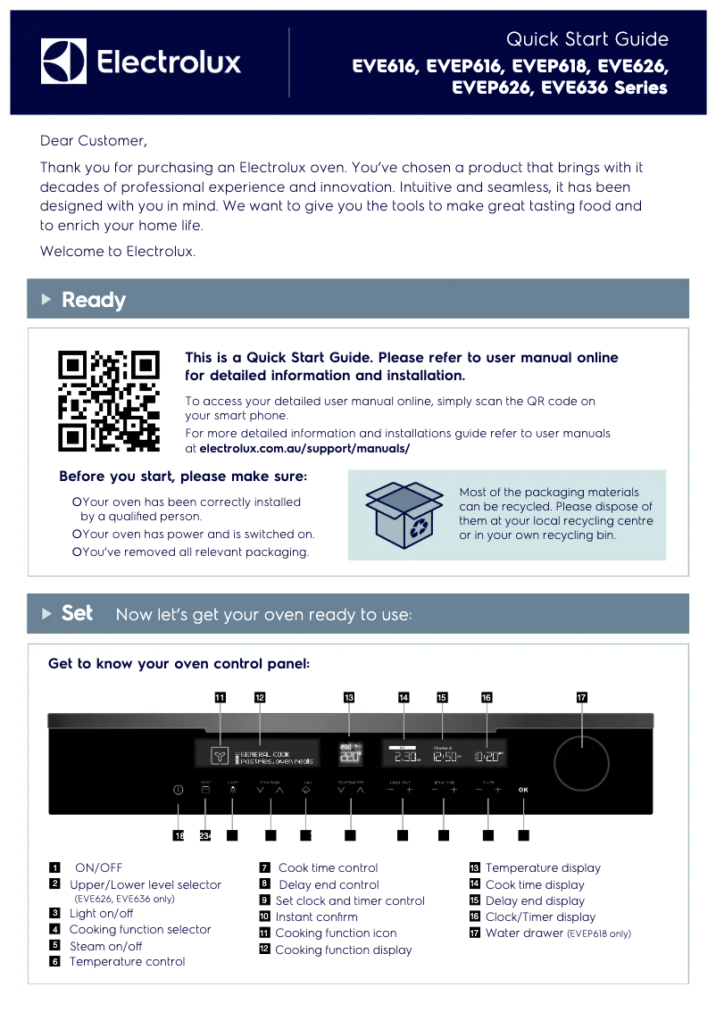 Imagen de la primera página del manual del dispositivo EVE636DSD
