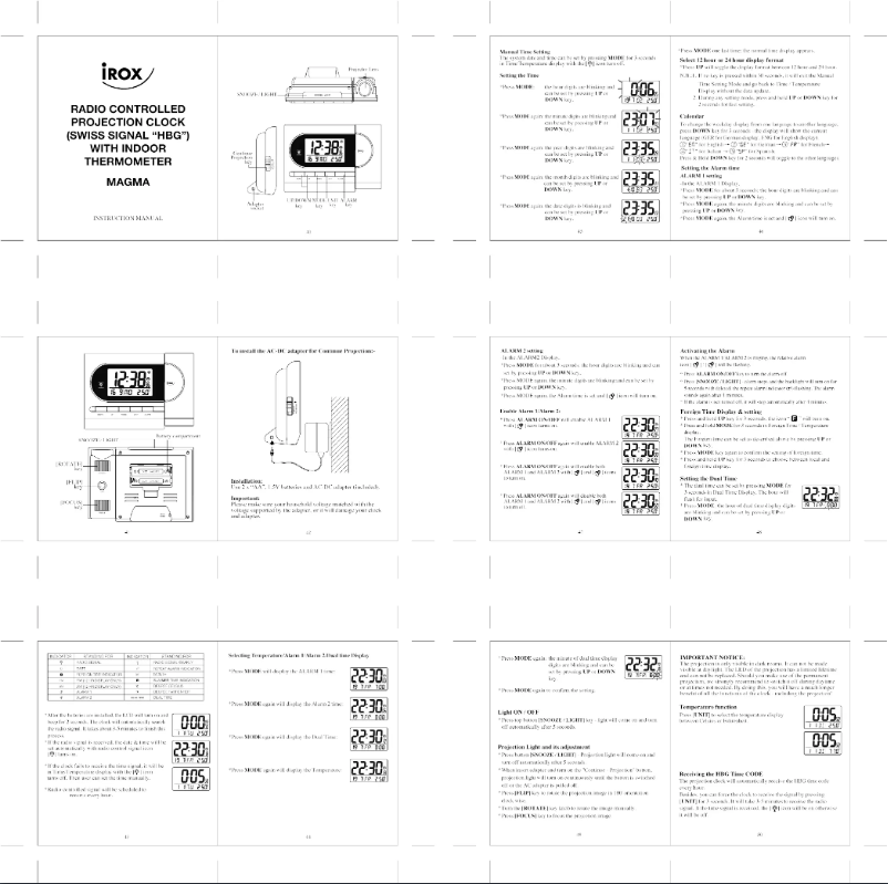 Página 1 del manual Manual de usuario Irox MAGMA