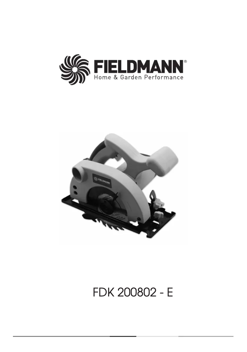 Imagen de la primera página del manual del dispositivo FDK 200802-E