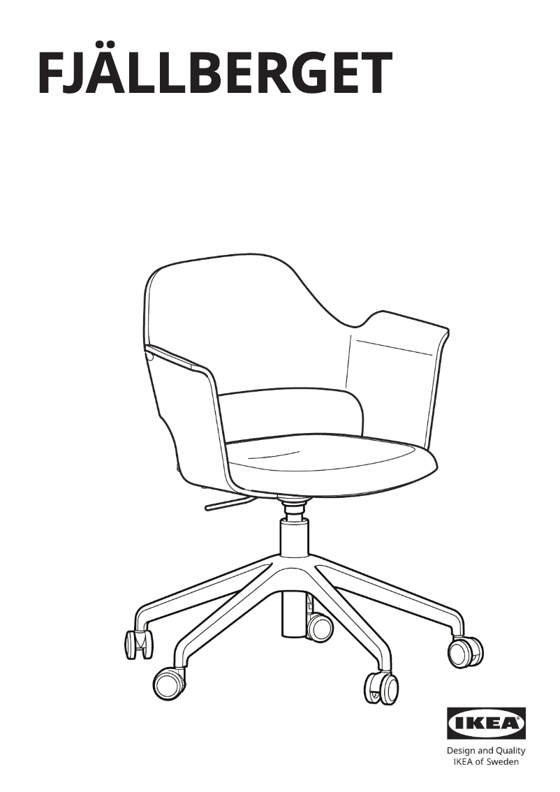 Imagen de la primera página del manual del dispositivo FJÄLLBERGET 204.852.42