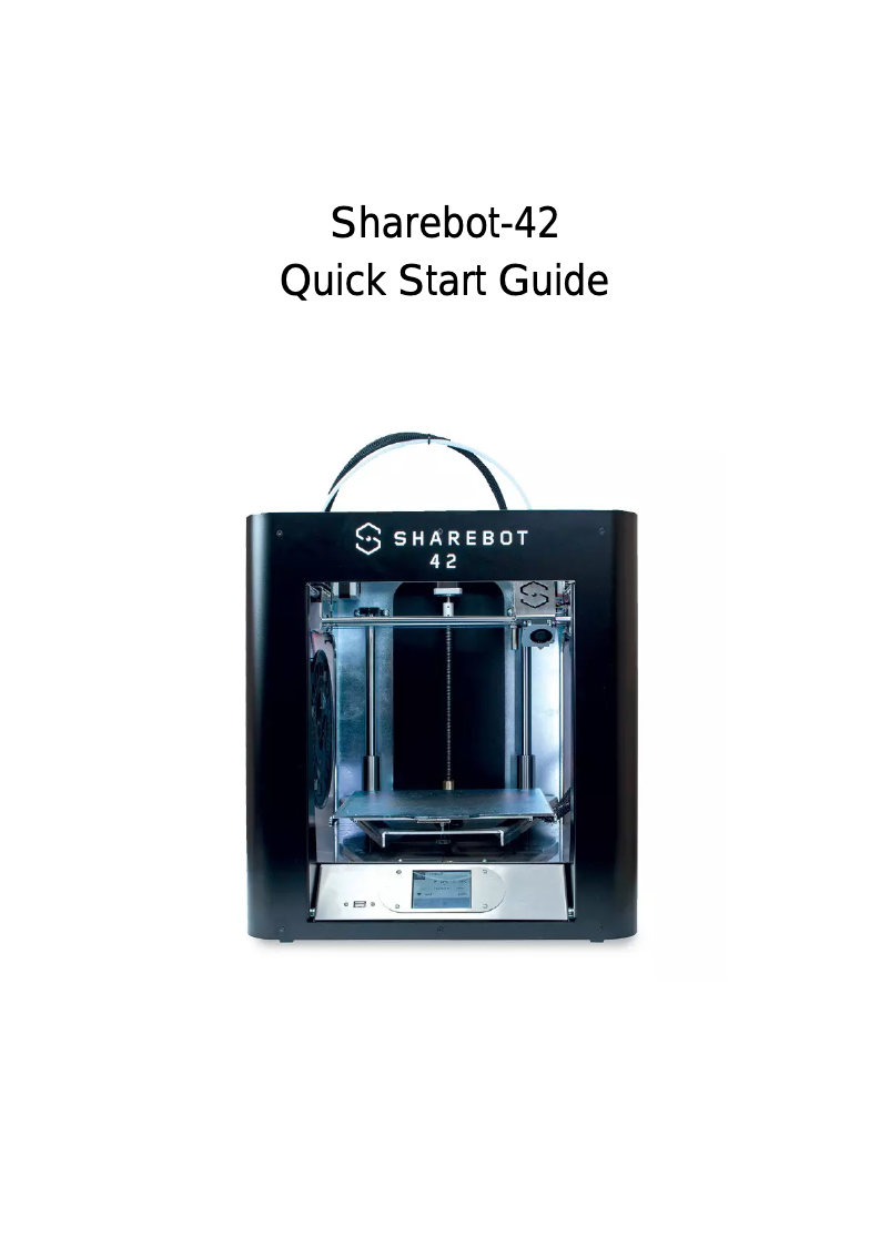 Página nº 1 - Manual de usuario Sharebot 42