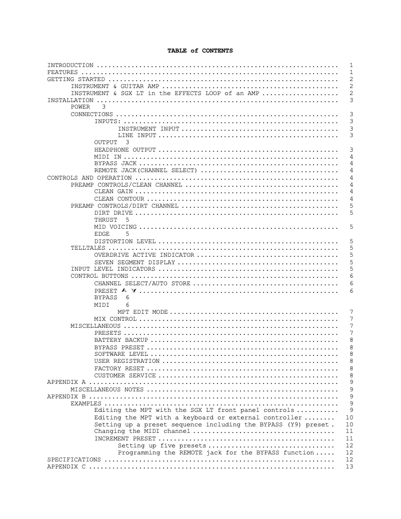 Imagen de la primera página del manual del dispositivo SGX LT