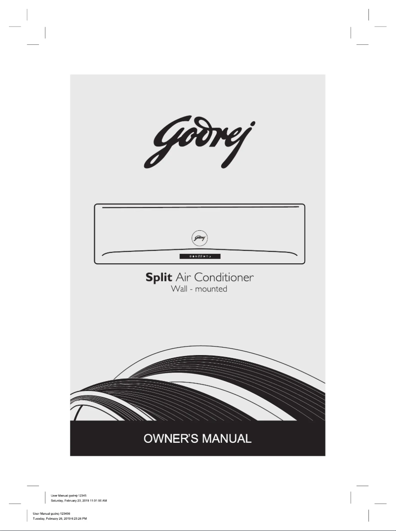 Página 1 del manual Manual de usuario Godrej GIC 18NTC5 -WUA