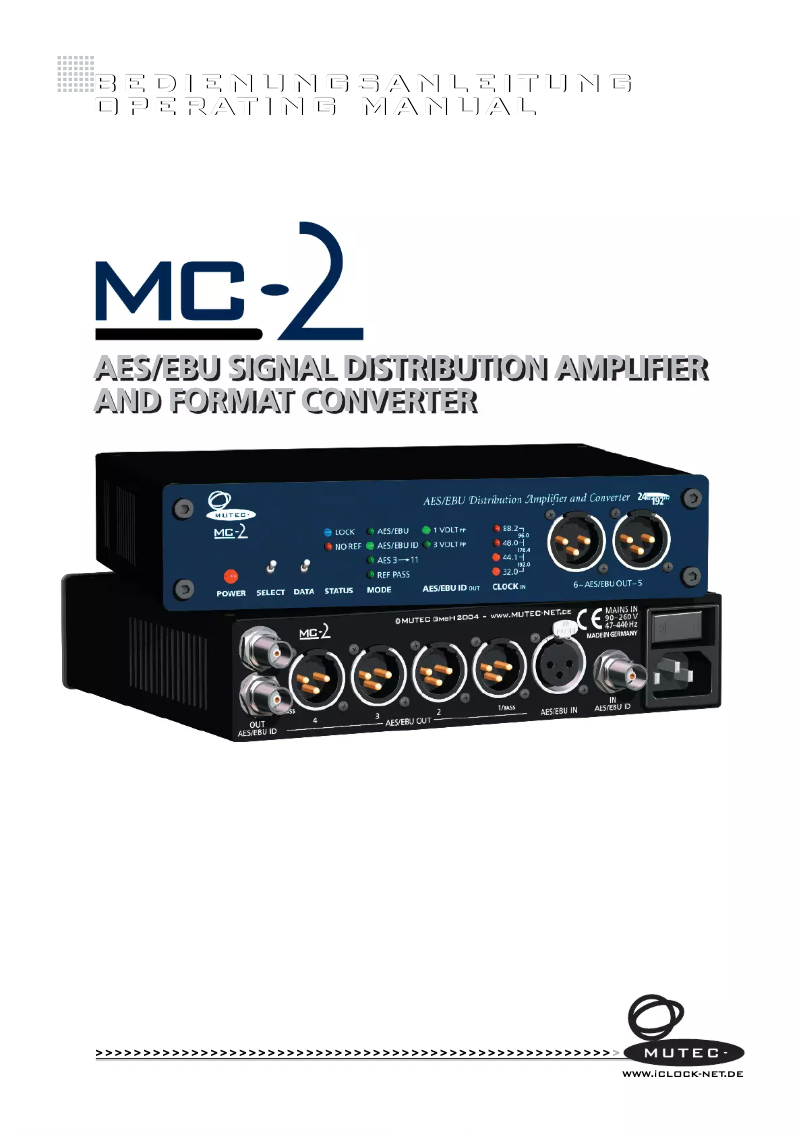 Página 1 del manual Manual de usuario Mutec MC-2