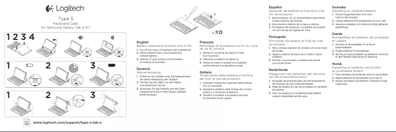 Página 1 del manual Manual de usuario Logitech Type - S