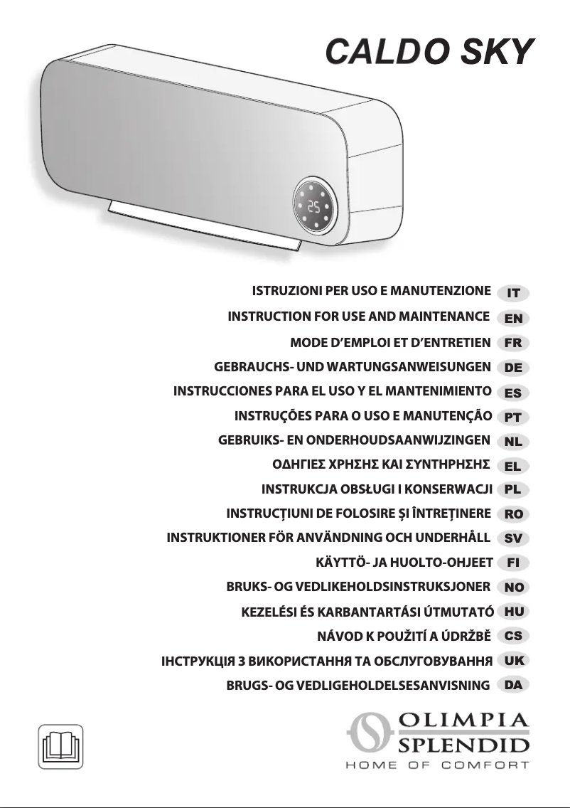 Página nº 1 - Manual de usuario Olimpia Splendid Caldo Sky