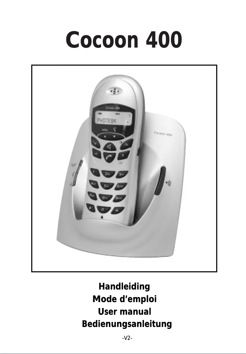 Imagen de la primera página del manual del dispositivo Cocoon 400