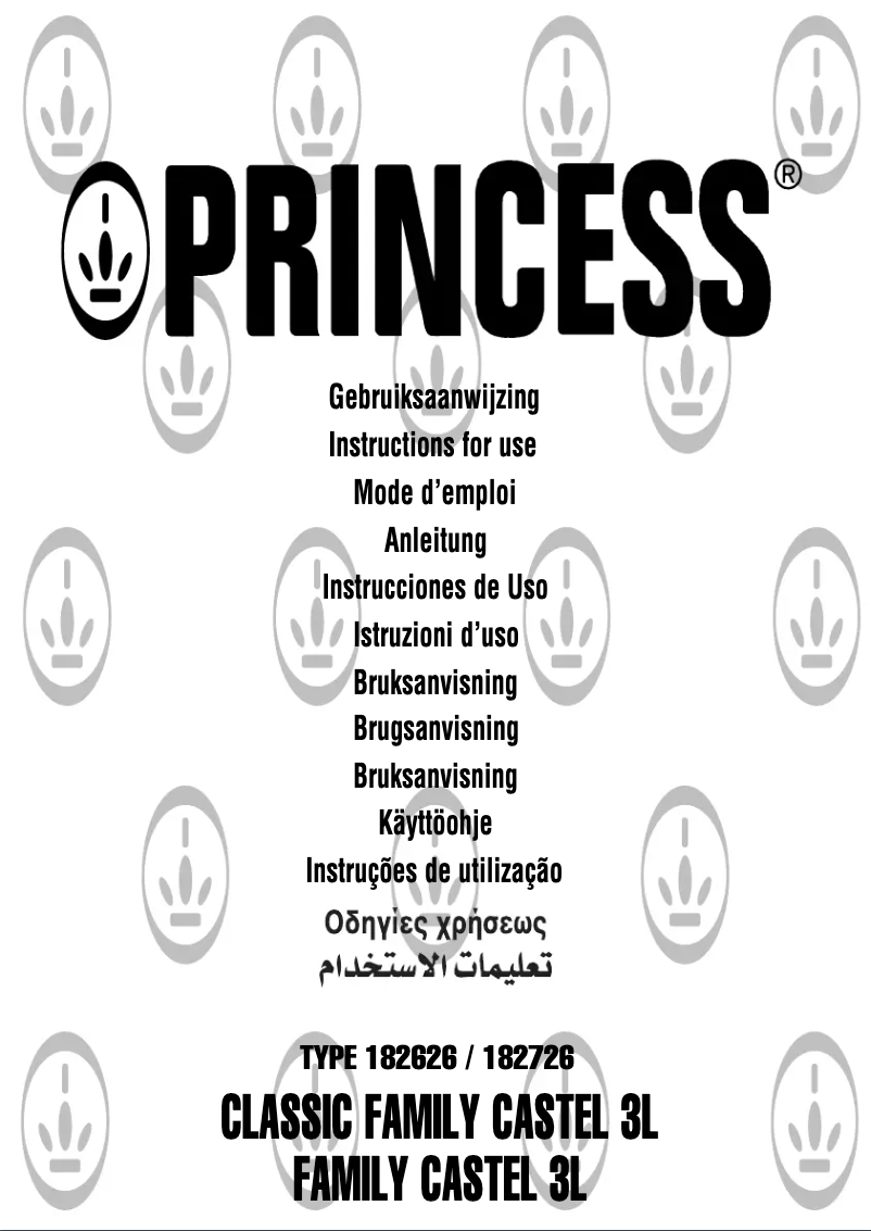 Imagen de la primera página del manual del dispositivo Family Castel 182626