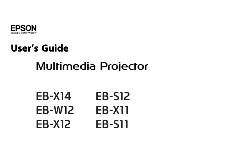 Imagen de la primera página del manual del dispositivo EB-S12