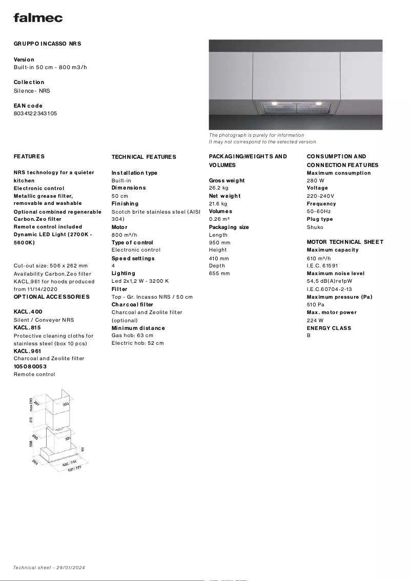 Imagen de la primera página del manual del dispositivo Gruppo Incasso NRS