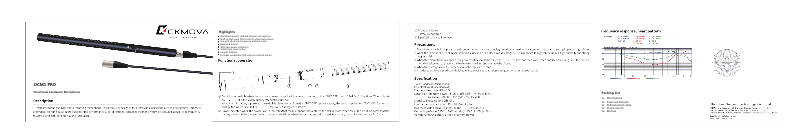 Imagen de la primera página del manual del dispositivo DCM1 Pro