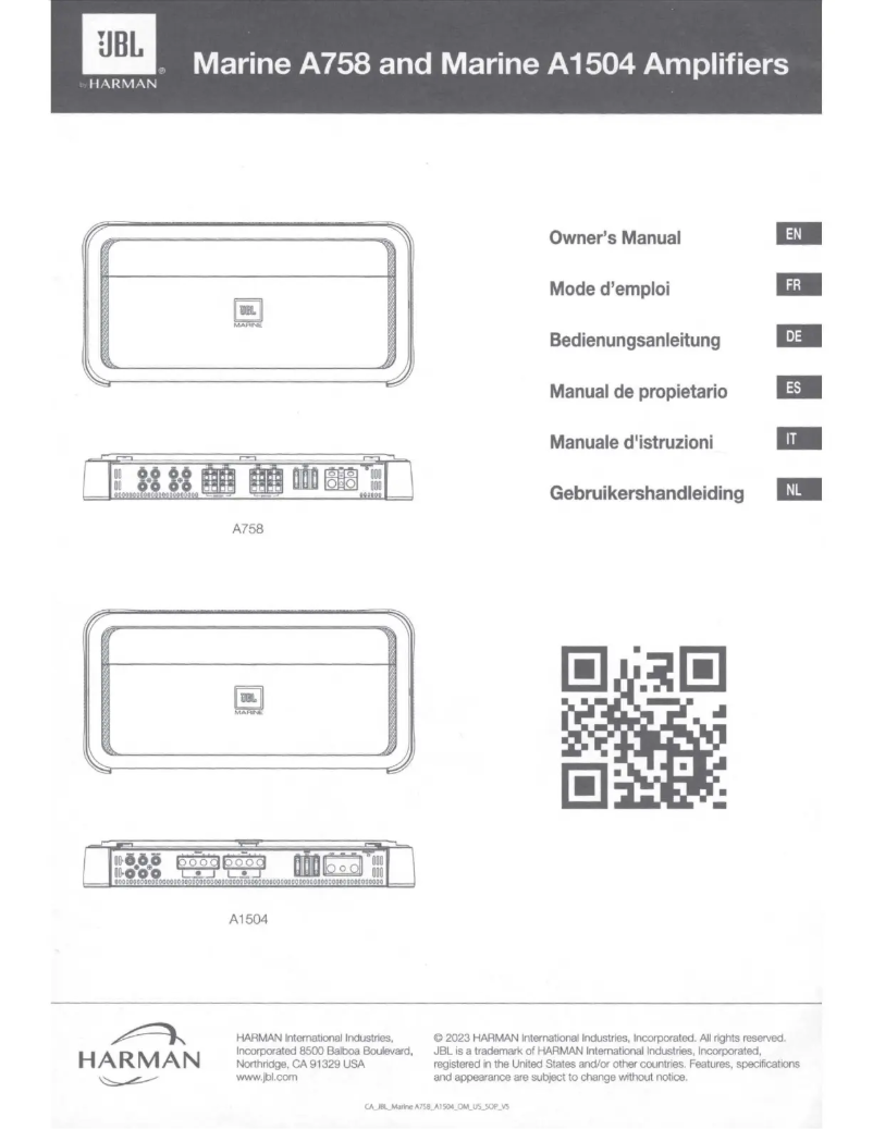 Imagen de la primera página del manual del dispositivo Marine A1504