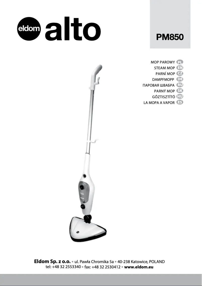 Imagen de la primera página del manual del dispositivo Alto PM850