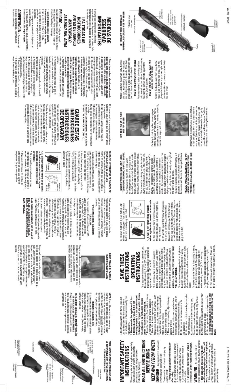 Página nº 1 - Manual de usuario Conair BC171NCSR