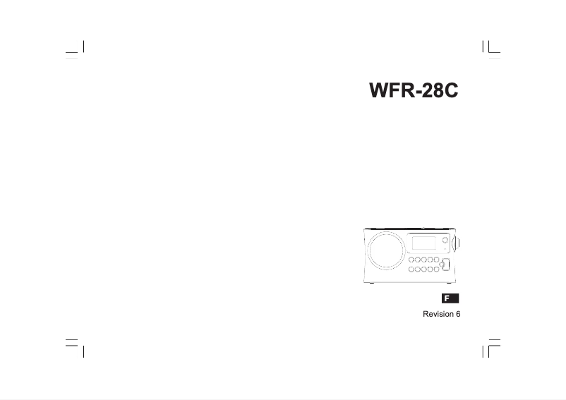 Imagen de la primera página del manual del dispositivo WFR-28