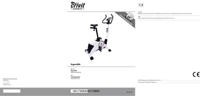 Imagen de la primera página del manual del dispositivo IAN 74884