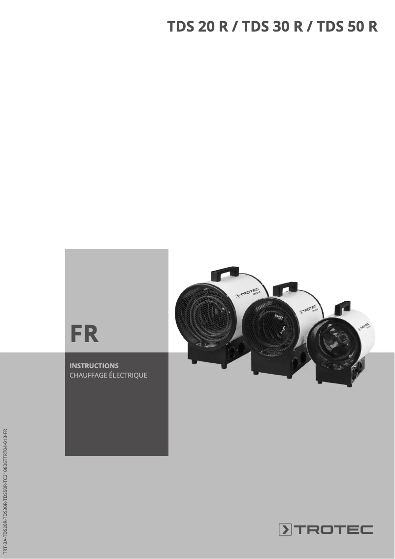 Imagen de la primera página del manual del dispositivo TDS 30 R