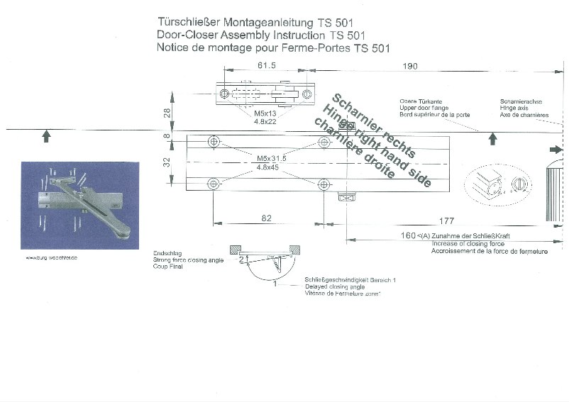 Imagen de la primera página del manual del dispositivo TS 501