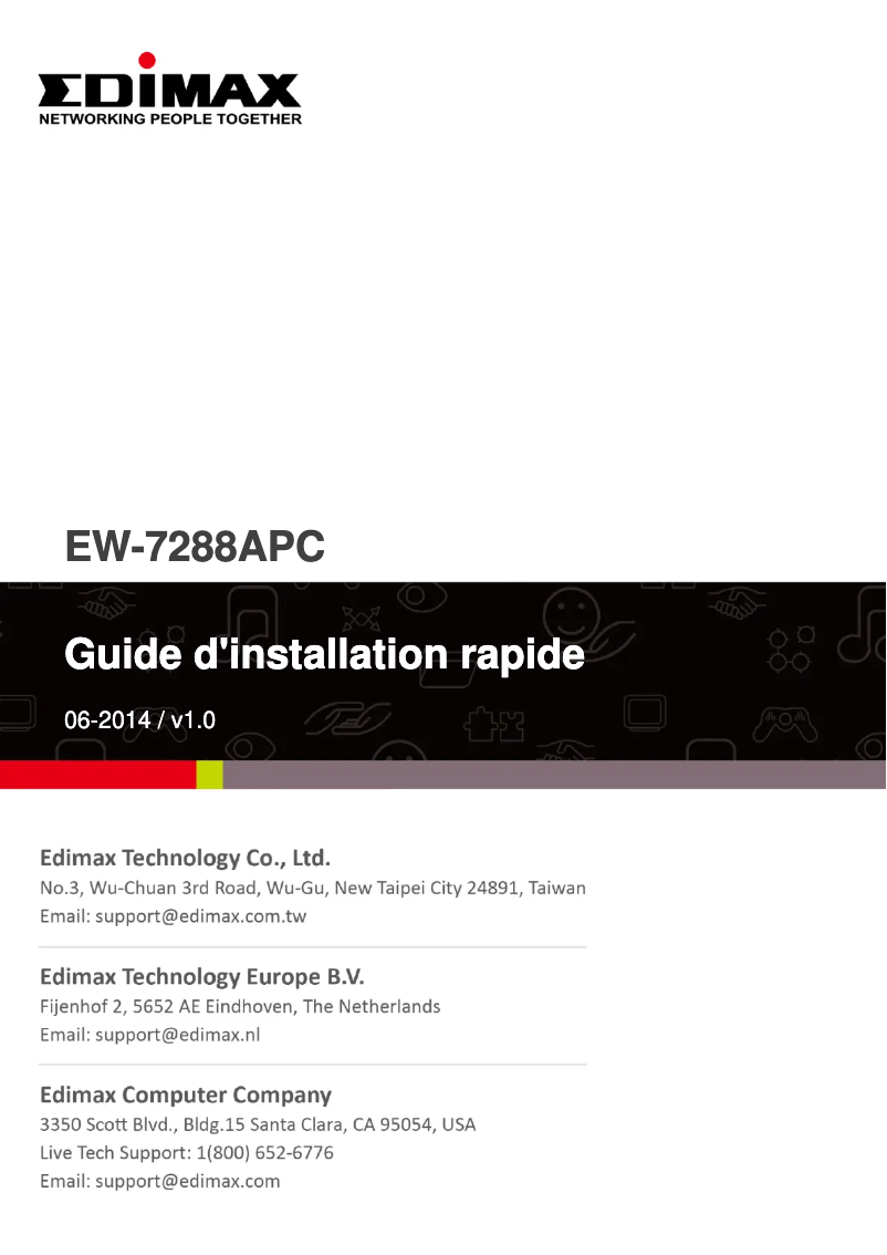 Página nº 1 - Manual de usuario Edimax EW-7288APC