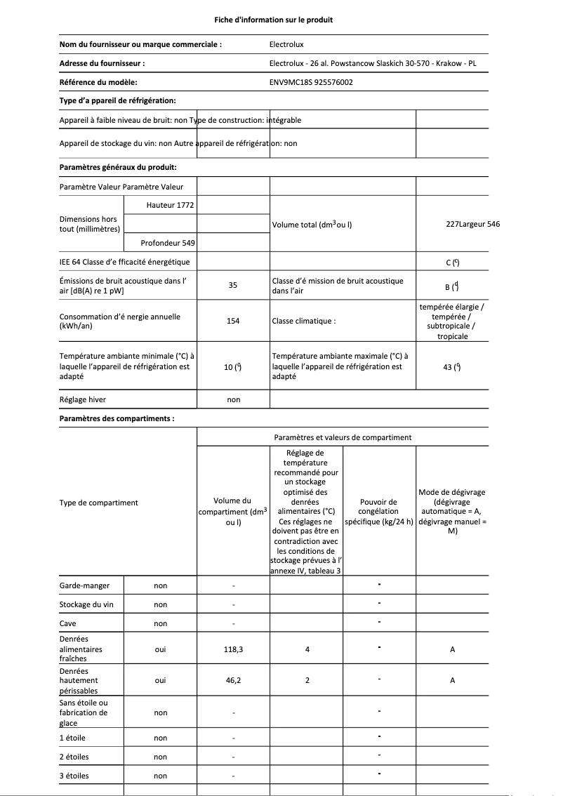 Imagen de la primera página del manual del dispositivo ENV9MC18S