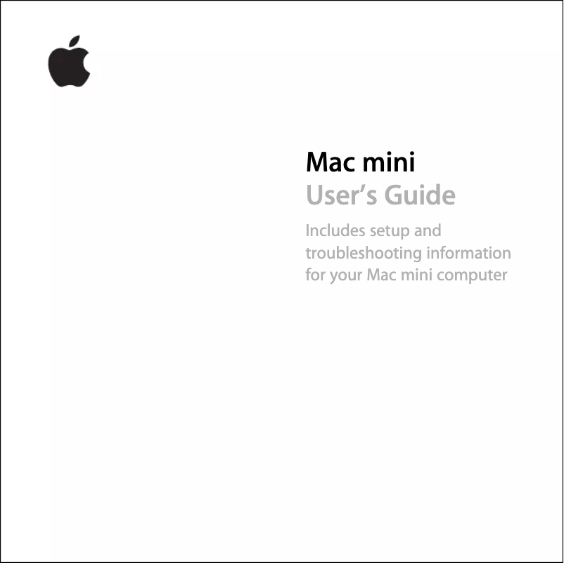 Imagen de la primera página del manual del dispositivo Mac Mini 2020
