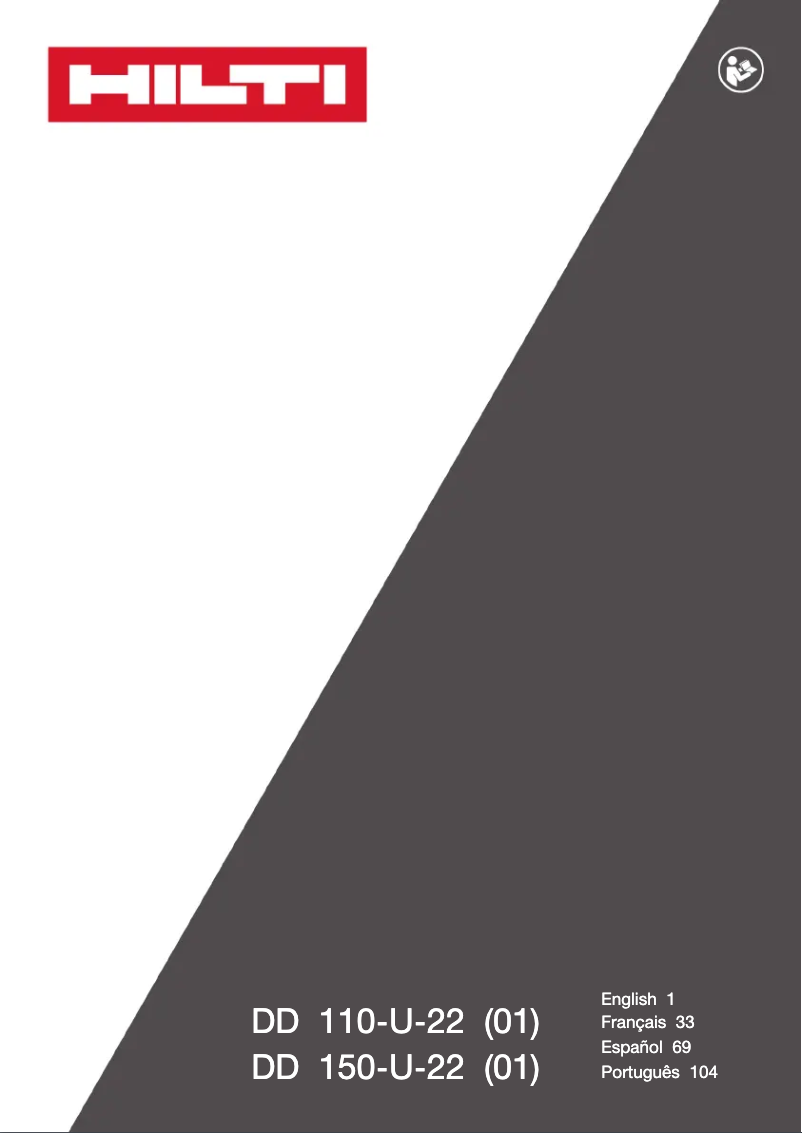 Página 1 del manual Manual de usuario Hilti DD 150-U