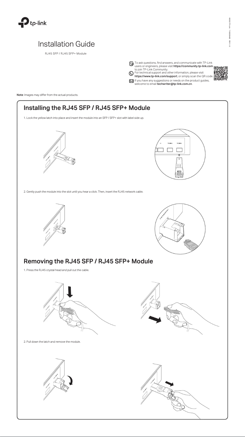 Página nº 1 - Guía de instalación TP-Link TL-SM5310-T