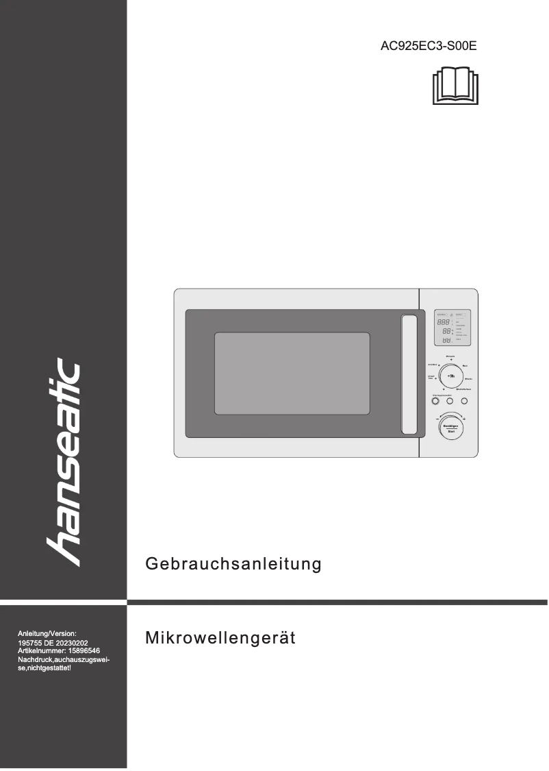 Imagen de la primera página del manual del dispositivo AC925EC3-S00E