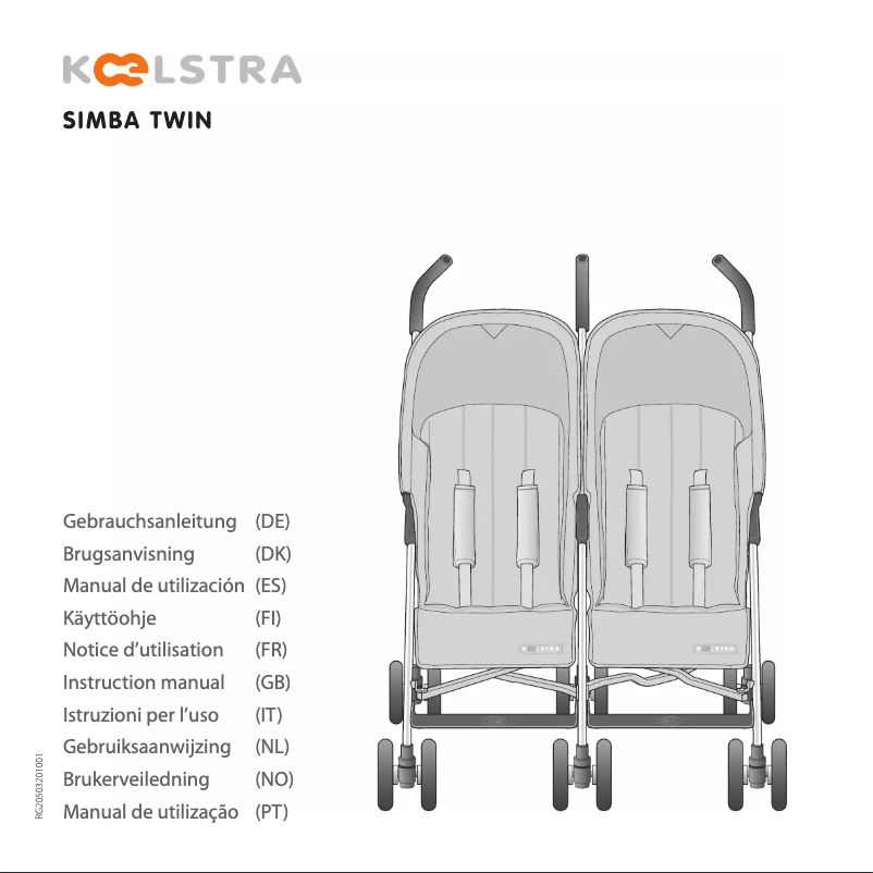 Página 1 del manual Manual de usuario Koelstra Simba Twin T3