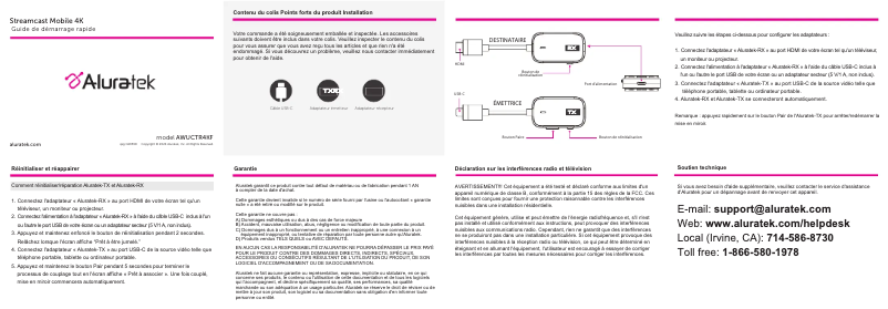 Página 1 del manual Manual de usuario Aluratek AWUCTR4KF