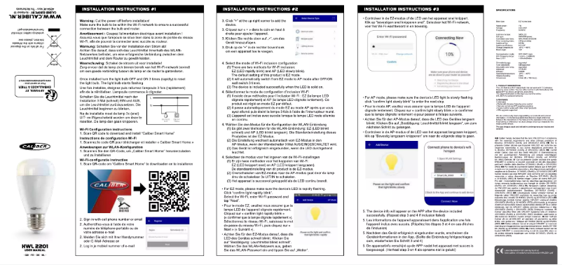 Imagen de la primera página del manual del dispositivo HWL 2201