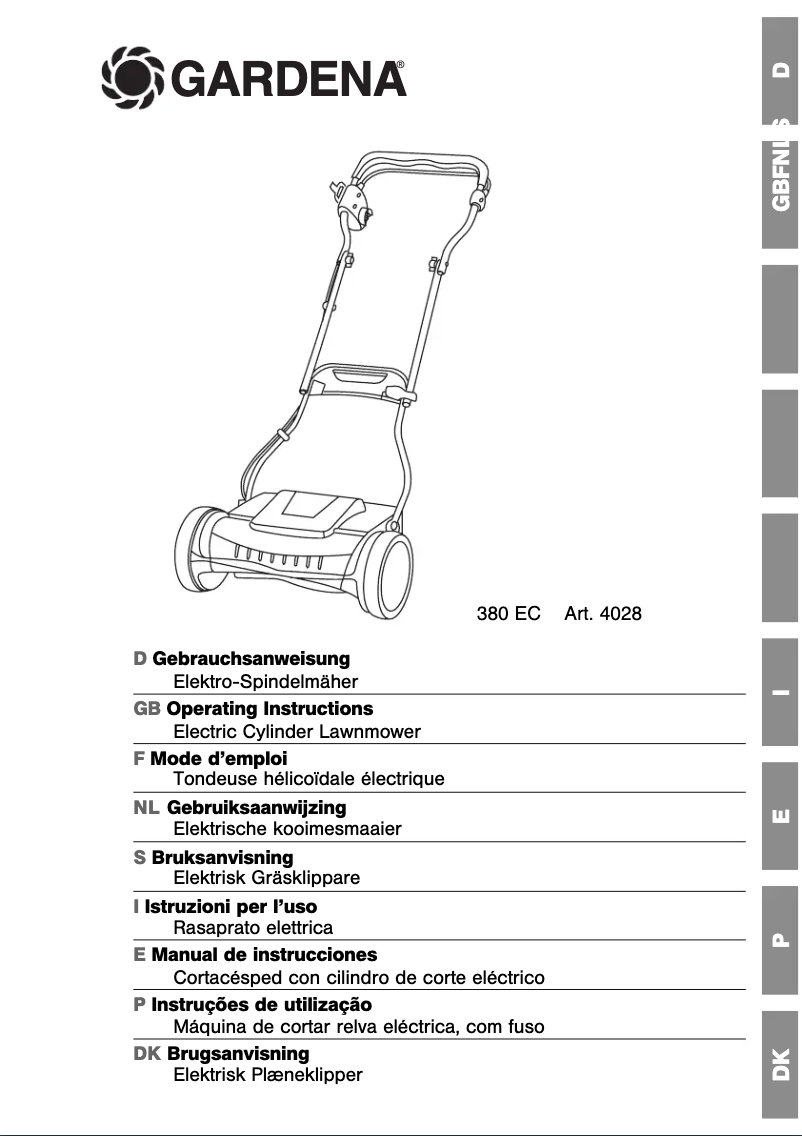 Página nº 1 - Manual de usuario Gardena 380 EC
