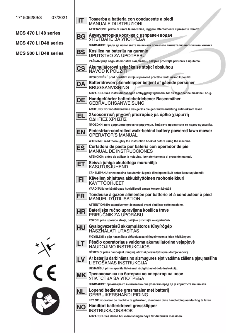 Página 1 del manual Manual de usuario Stiga Multiclip 747 AE