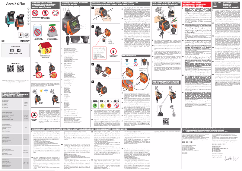 Imagen de la primera página del manual del dispositivo Aquauno Video-6 Plus 8413