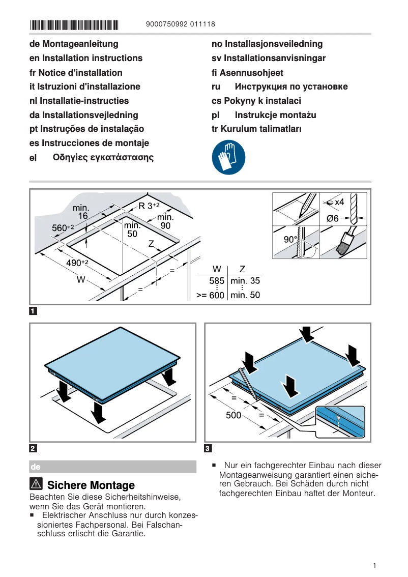 Imagen de la primera página del manual del dispositivo 3EB765XQ